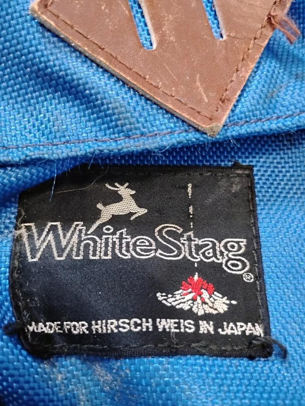 Vintage White Stag Backpack Leather Bottom Hiking Rucksack